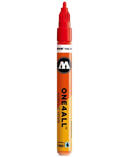 Molotow acryl stift - ONE4ALL 2 mm - Stoplicht Rood