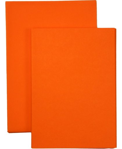 Dubbele Kaarten – Oranje - 40 Kaarten met 40 Bijpassende kleur Enveloppen – Maak wenskaarten voor elke gelegenheid