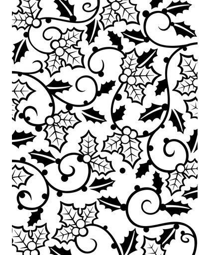 Darice Embossing Folder - Embossing Sjabloon - Achtergrond Hulst - 10,8 x 14,6 cm