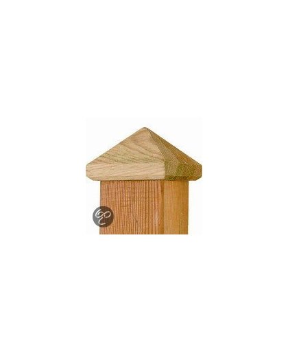 Paalornament pyramide hout, 101mm