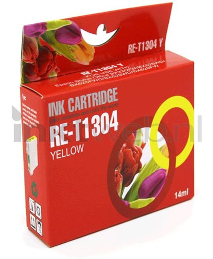 Huismerk cartridge - alternatief voor Epson T1304 geel