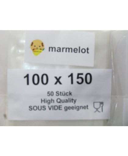 Marmelot Vacuumzakken Mikro Structuur 10x15cm 1000stuks voor alle Merken Vacuum Sealers