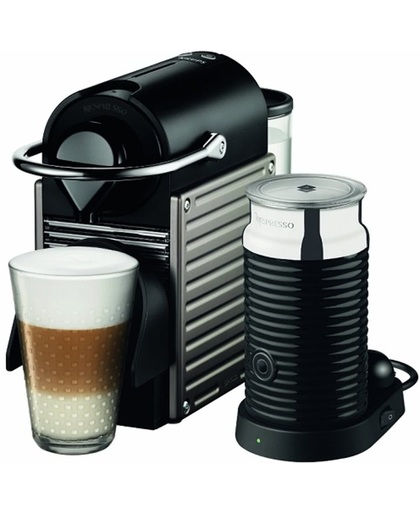 Krups Nespresso PIXIE + Aeroccino Vrijstaand Half automatisch Koffiepadmachine 0.7l Zilver