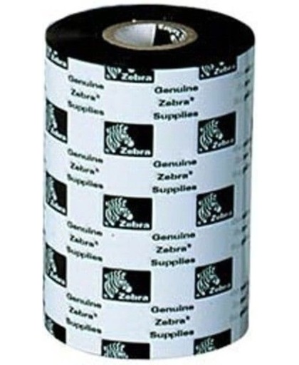 Zebra 2300 Wax 110mm x 300m Zwart printerlint