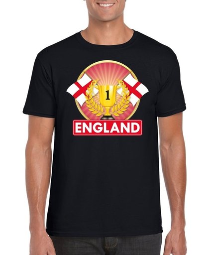 Zwart Engels kampioen t-shirt heren - Engeland supporters shirt XL