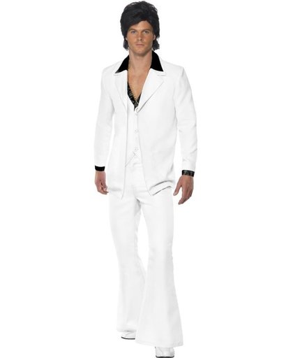 "Witte disco feestkleding voor heren - Verkleedkleding - Medium"