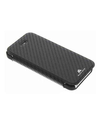 Flex carbon booklet case voor de iphone 5 / 5s / se - zwart