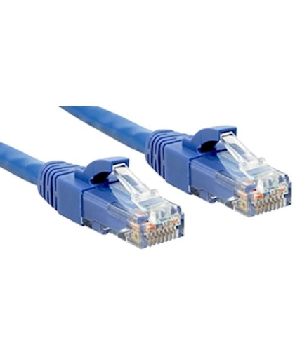 Lindy Cat.6 UTP Premium 0.3m 0.3m Blauw netwerkkabel