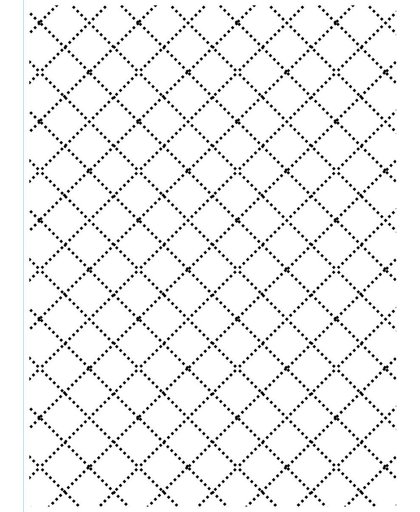 Darice Embossing Folder - Embossing Sjabloon - Achtergrond Hekwerk - 10,8 x 14,6 cm