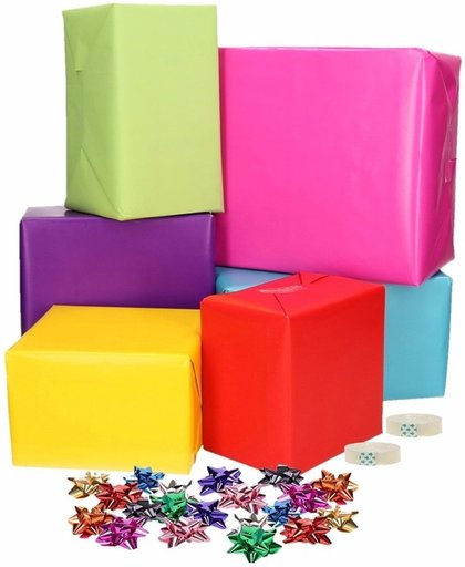 Inpakpapier voor multi kleuren M pakket