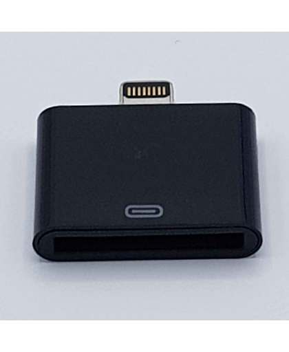 30 Pin Naar Lightning (8 Pin) Kabel Adapter – Voor Apple / Ipad / iPhone – Zwart