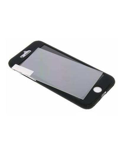 Zwarte 360° effen protect case voor de iphone 8 plus / 7 plus