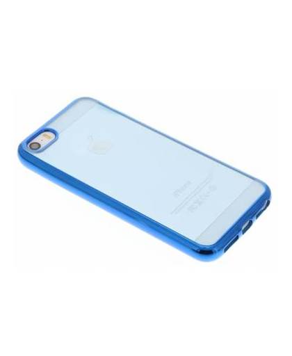 Blauw tpu hoesje met metallic rand voor de iphone 6 / 6s