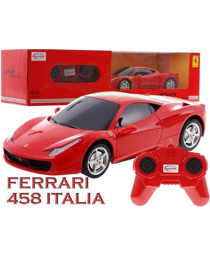 Rastar Bestuurbare auto Ferrari 458 Italia Rood - Schaal 1/24 - Bestuurbare Auto