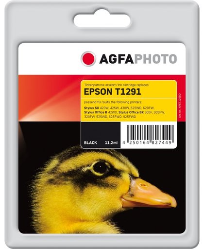 AgfaPhoto EPSON T1291 Zwart inktcartridge