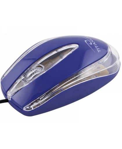 Esperanza Titanum Lagena USB Optisch 1000DPI Rechtshandig Blauw muis