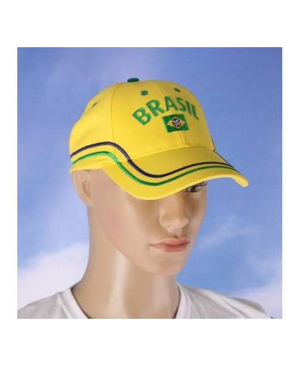 Brasil baseball cap geel