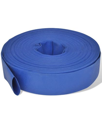 vidaXL Platte PVC slang voor water (50 m, 2 inch/5,08 cm)