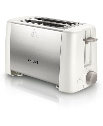 Philips Daily Collection HD4825/00 broodrooster 2 snede(n) Roestvrijstaal, Wit 800 W