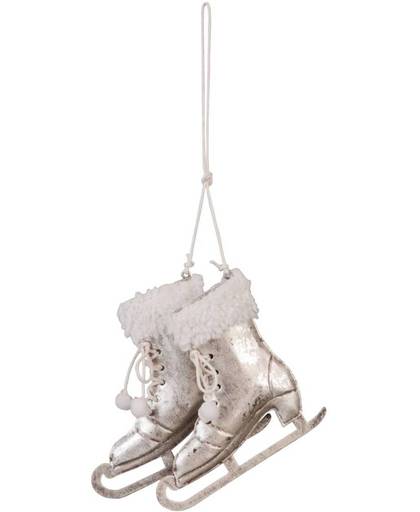 6Y1296 - Decoratie schaats hangend - 10 x 3 x 10 cm - ijzer - goud