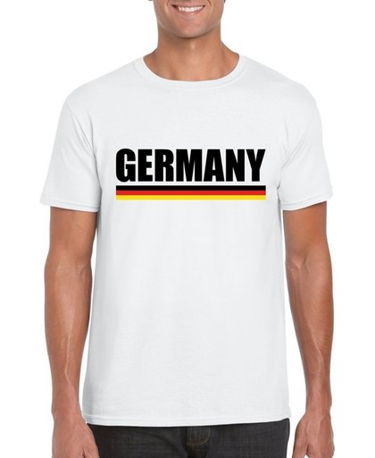 Wit Germany / Duitsland supporter shirt heren 2XL