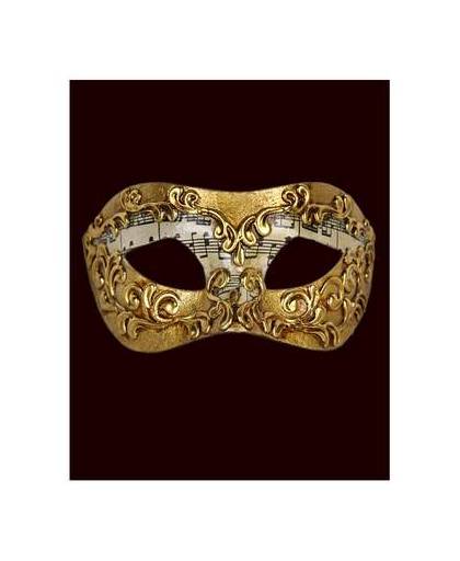Venetiaans masker met muzieknoten