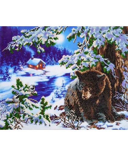 Diamond Dotz ® painting Rambling Bear (52x42 cm)
