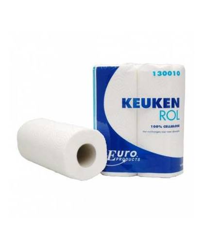 Euro products keukenrol cellulose 22x23 cm 50 vellen 2 stuks