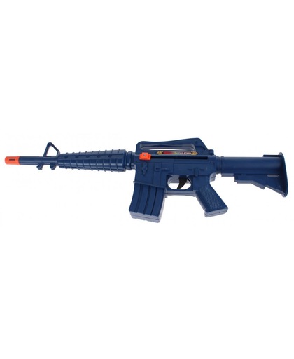 Toi-toys Geweer M16 Met Geluid 49 Cm Blauw