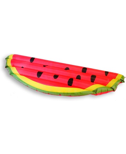 Mega Opblaasbaar Watermeloen XL - 177 x 66 cm | Luchtbed Water Meloen | Drijvend Waterspeelgoed | Zwem Ring