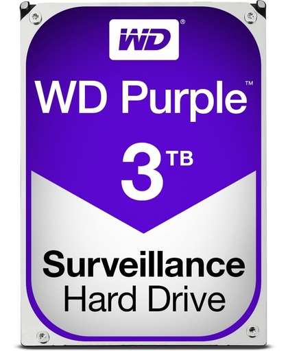 Western Digital Purple HDD 3000GB SATA III interne harde schijf