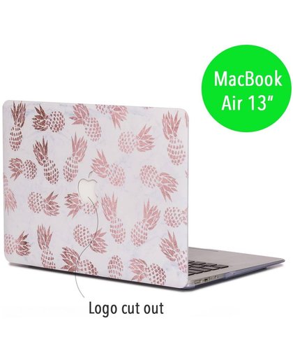 Lunso - hardcase hoes - MacBook Air 13 inch - marmer ananas