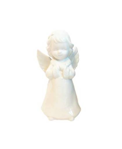Engel van porselein wit 18 cm
