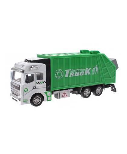 Johntoy super trucks schaalmodel die-cast wit/groen 19 cm