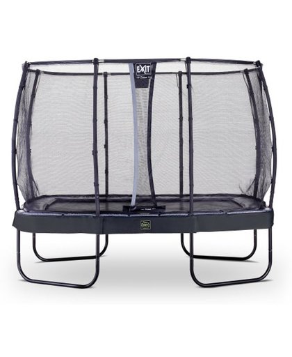 EXIT Elegant Premium trampoline rectangular 214x366cm with safetynet Deluxe - black