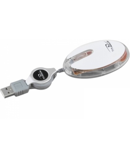 Esperanza Titanum Elver USB Optisch 1000DPI Rechtshandig Wit muis