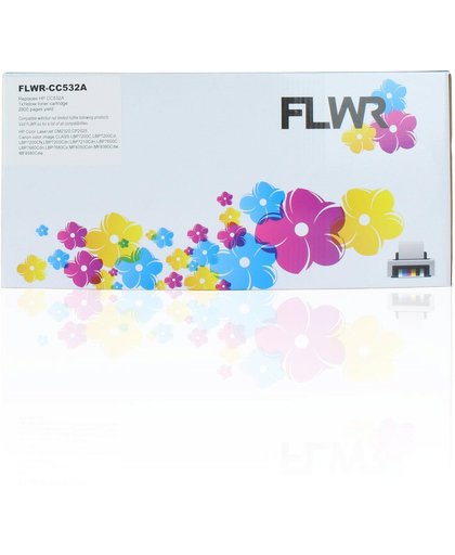 FLWR - Toner / 304A / Geel - geschikt voor HP