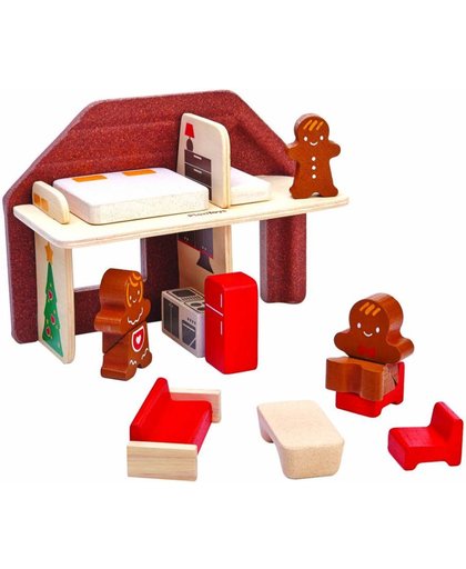 Plan Toys Plan City houten gebouw Huis van koekjes