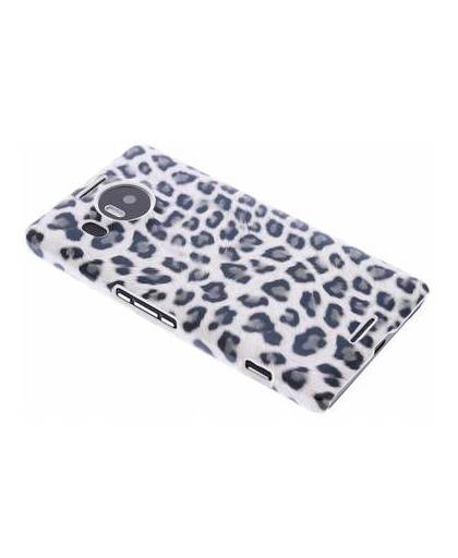 Grijs luipaard design hardcase hoesje voor de microsoft lumia 950 xl