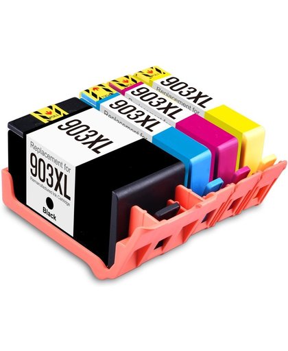 Huismerk/Compatible HP 903XL Inktcartridge Multi pack (zwart en kleur) – remanufactured (hoge capaciteit)