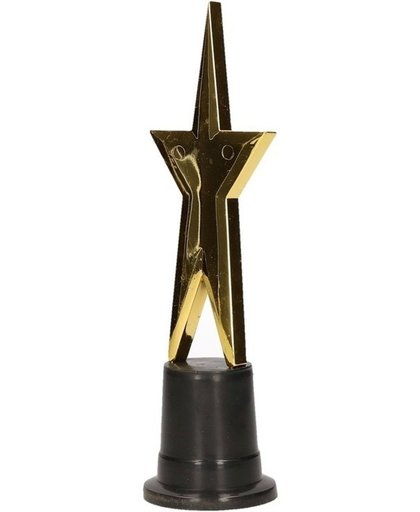 Gouden ster trofee beeldje 22 cm