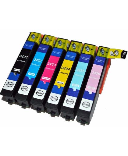 Inktdag huismerk Epson 24XL inktcartridge multipack van 6 stuks - Zwart, C, M,  Y, LC, LM