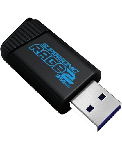 Patriot Memory Supersonic Rage 2 256GB 256GB USB 3.0 (3.1 Gen 1) USB-Type-A-aansluiting Zwart, Blauw USB flash drive
