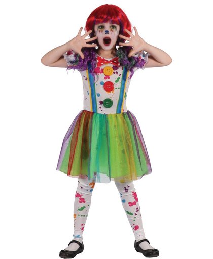 Verf clownskostuum voor meisjes - Verkleedkleding