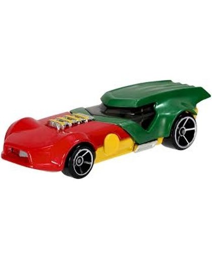 Hot Wheels Dc Character Car Robin 7 Cm Groen/rood