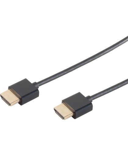 Coretek HDMI kabel - dunne uitvoering - versie 1.4 / zwart - 0,50 meter