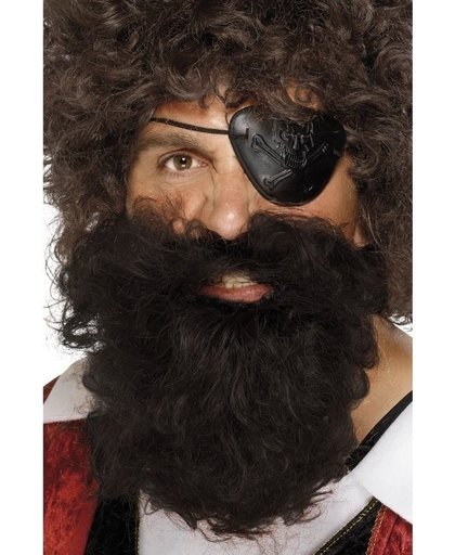 Bruine piraten baard voor heren