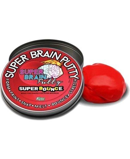 Joker Entertainment Super Bounce Brain Putty Rood