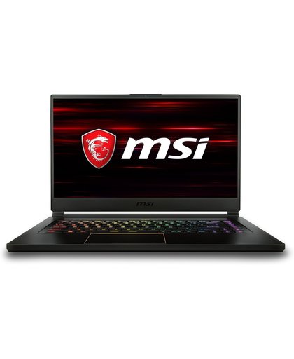 MSI Gaming GS65 8RE-043BE Stealth Thin Zwart Notebook 39,6 cm (15.6") 1920 x 1080 Pixels 2,20 GHz Intel® 8ste generatie Core™ i7 i7-8750H