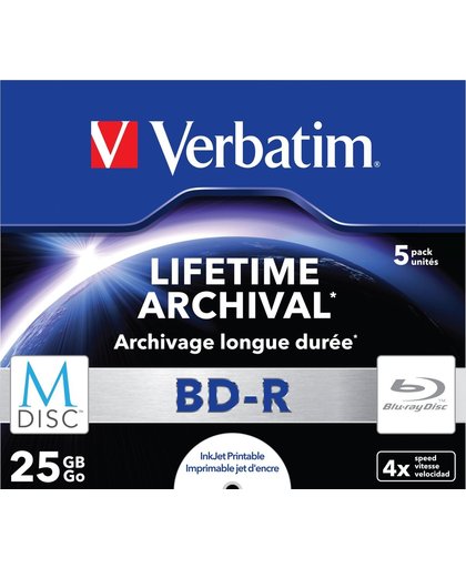 Verbatim M-Disc 4x BD-R 25GB 5stuk(s)